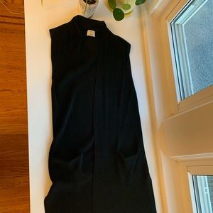 Wilfred Long Sweater Vest, Black Size L